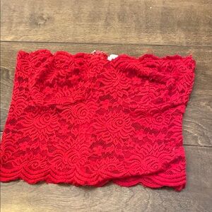 Stella Red Lace Top